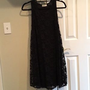Black dress- lace overlay